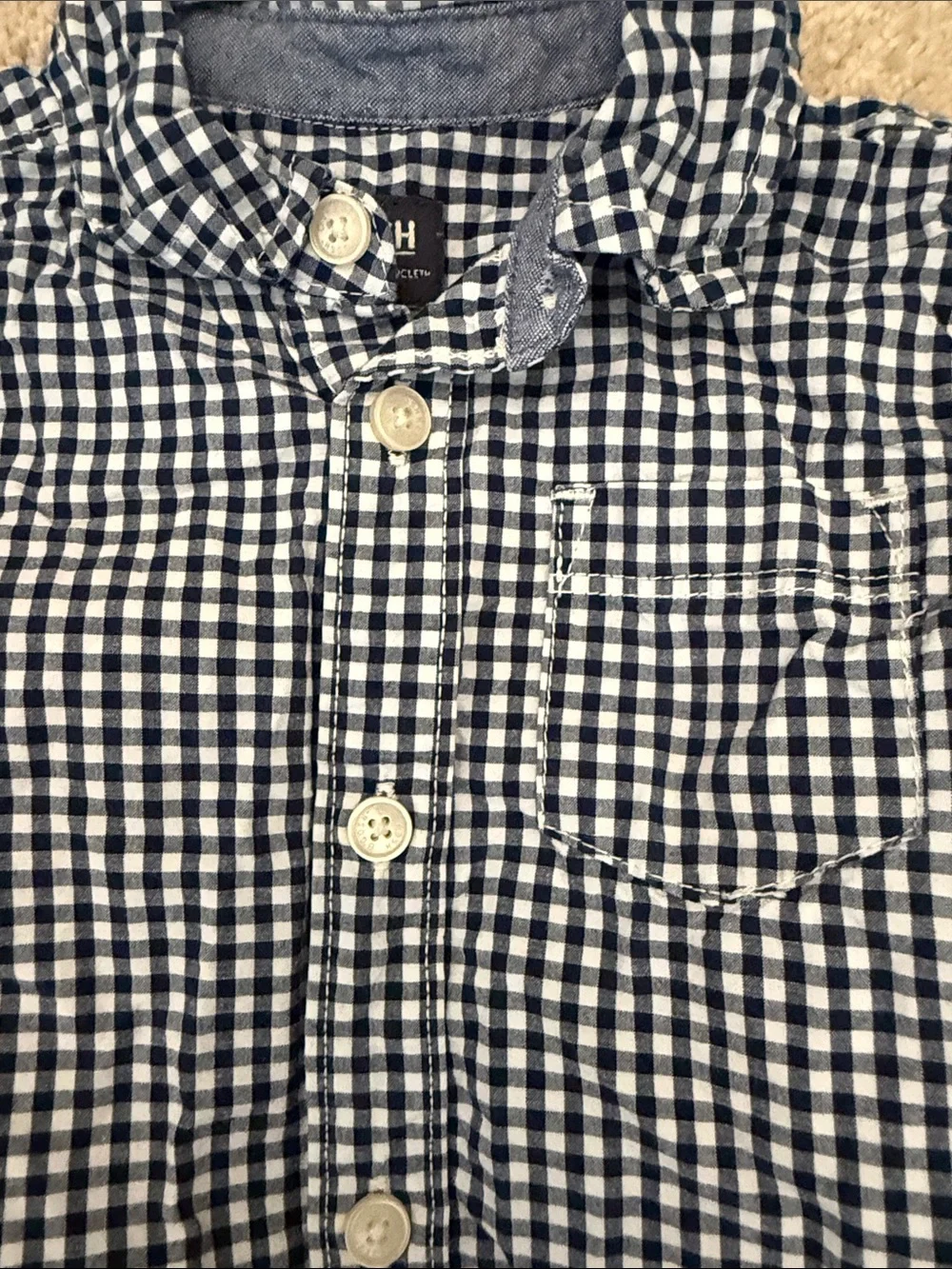 OKB ➡️ Navy Gingham Set